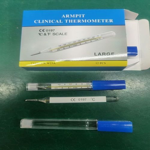Internal Standard Large Glass Thermometer Mercury Thermometer Underarm oral Thermometer ° C & ° F Scale