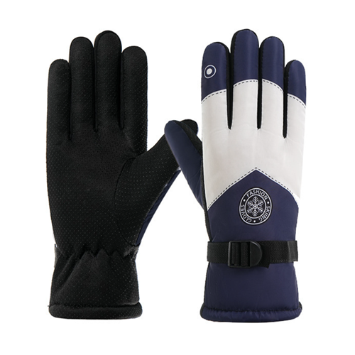 Thick Simple Gloves With Fleece Warm Windproof Cycling Gloves Winter Outdoor Sports Waterproof Gloves