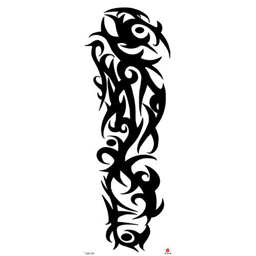 Full Arm Tattoo Patch Temporary Waterproof Tattoo Patch European And American Full Arm 48*17CM