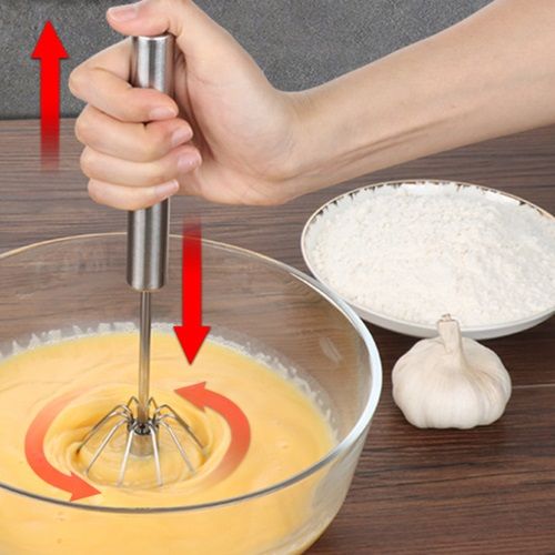 Stainless Steel Whisk Cream Whisk Semi-automatic Whisk Kitchen Mixer Whisk