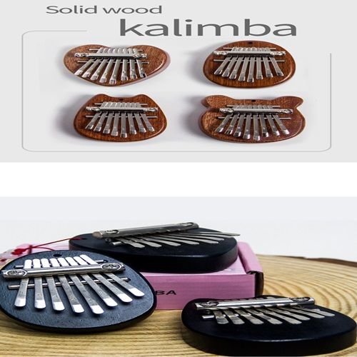 Solid wood 8-tone Mini Thumb Harp Wholesale Wooden 8-tone Finger Harp Kalimba Portable Crystal Kalimba