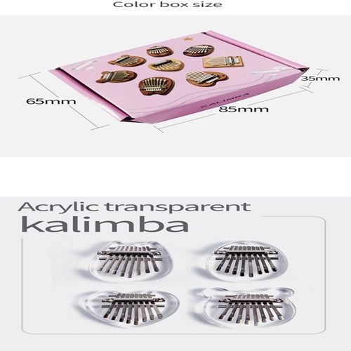 Solid wood 8-tone Mini Thumb Harp Wholesale Wooden 8-tone Finger Harp Kalimba Portable Crystal Kalimba