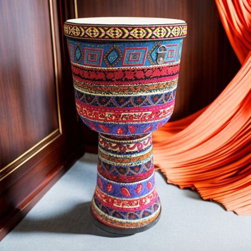 African Drum 9 "Goatskin Handmade