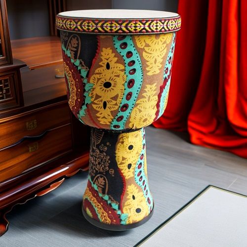 African Drum 9 "Goatskin Handmade