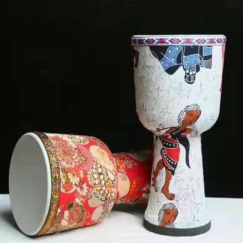 African Drum 9 "Goatskin Handmade