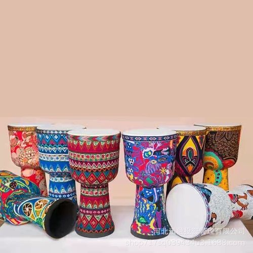 African Drum 9 "Goatskin Handmade