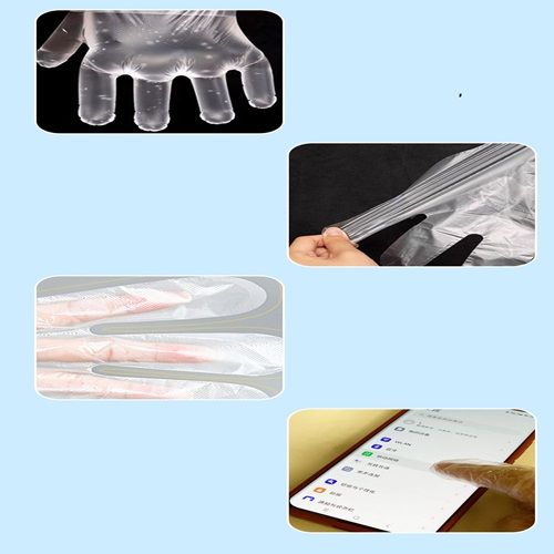 Disposable Gloves Food Grade Thickened Waterproof And Oil-proof 2 Sizes, Adults Each Bag 200 Pairs, Children Each Bag 100 pairs