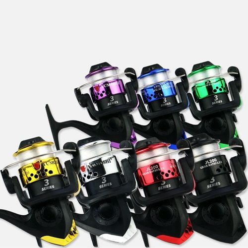 Spinning Wheel Fishing Wheel Fishing Line Wheel 200 Fold Electroplated Sea Rod Handwheel With Line