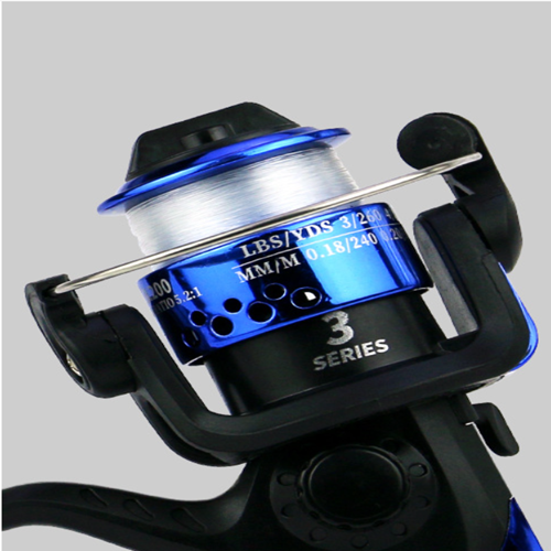 Spinning Wheel Fishing Wheel Fishing Line Wheel 200 Fold Electroplated Sea Rod Handwheel With Line