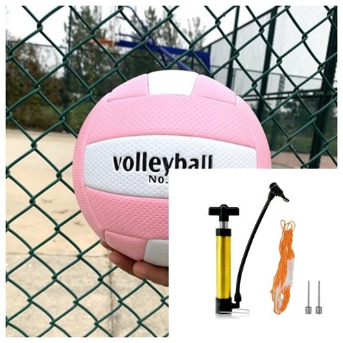 Volleyball PVC Machine Sewing Volleyball No. 5 Competition Training Special Ball Net Air Needle Pump Set