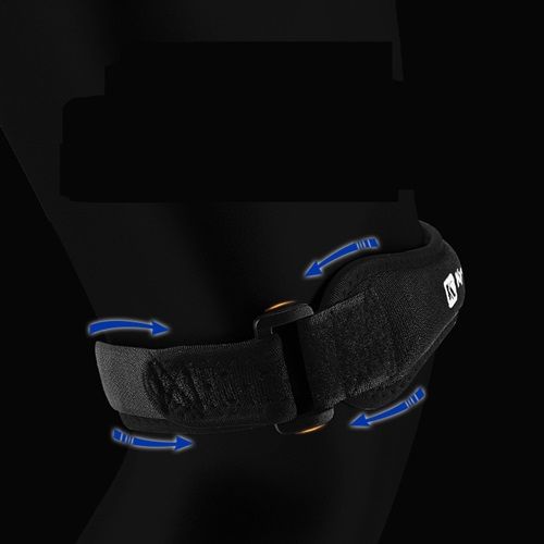 Outdoor Sports Adjustable Patellar Belt Training Breathable Basketball Fitness Knee Strap Running Shock Absorbing Knee Brace 2 Sets