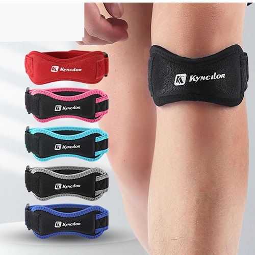 Outdoor Sports Adjustable Patellar Belt Training Breathable Basketball Fitness Knee Strap Running Shock Absorbing Knee Brace 2 Sets