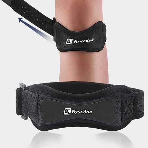 Outdoor Sports Adjustable Patellar Belt Training Breathable Basketball Fitness Knee Strap Running Shock Absorbing Knee Brace 2 Sets