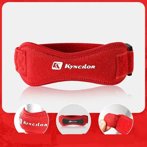 Outdoor Sports Adjustable Patellar Belt Training Breathable Basketball Fitness Knee Strap Running Shock Absorbing Knee Brace 2 Sets