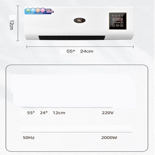 Heating And Cooling Mobile Small Air Conditioner Hot Fan Bathroom Heater Household Bedroom Wall Mounted Electric Heater
