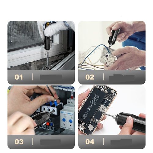 German Electric Screwdriver Rechargeable Household Small Electric Drill Driver Multi-function Screw Set