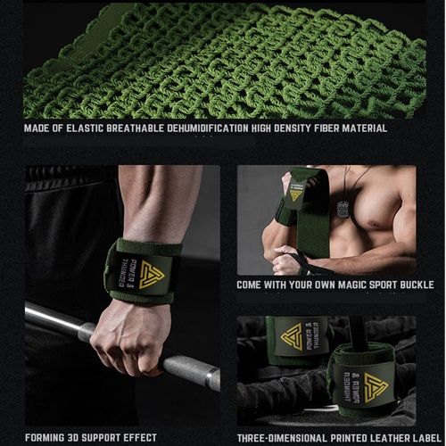 1 Pair Of Strong Winding Pressure Bench Press Heavy Wrist Guard Badminton Volleyball Basketball Fitness Men's And Women's Wrist Guard