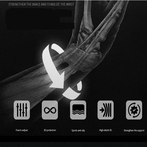 1 Pair Of Strong Winding Pressure Bench Press Heavy Wrist Guard Badminton Volleyball Basketball Fitness Men's And Women's Wrist Guard