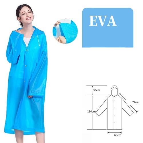 EVA One-piece Non-disposable Raincoat Adult Men And Women The Same Outdoor Travel Portable Thick Poncho