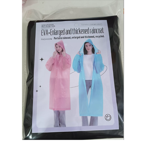 EVA One-piece Non-disposable Raincoat Adult Men And Women The Same Outdoor Travel Portable Thick Poncho