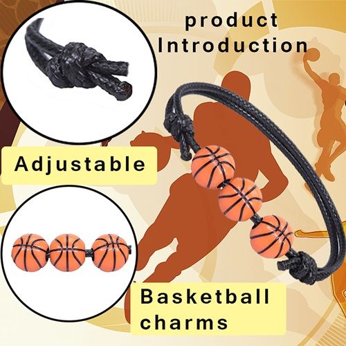 Basketball Football Bracelet Wax String Bracelet Hand Woven Bracelet Bracelet