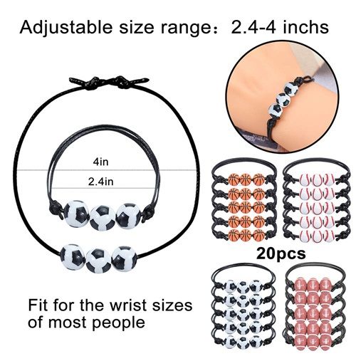 Basketball Football Bracelet Wax String Bracelet Hand Woven Bracelet Bracelet