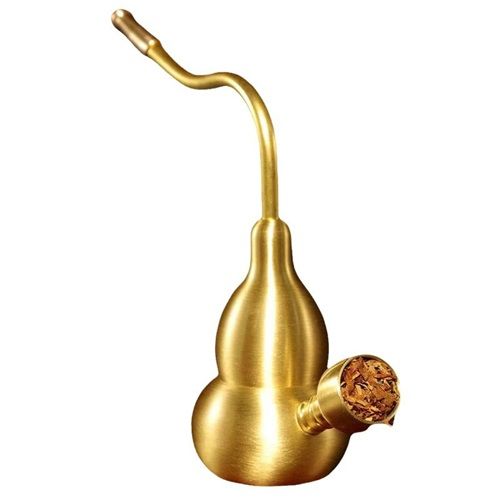 Metal Two Water Filter Brass Water Bag Bong Four Type Metal Pipe Gourd