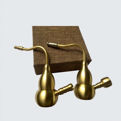 Metal Two Water Filter Brass Water Bag Bong Four Type Metal Pipe Gourd