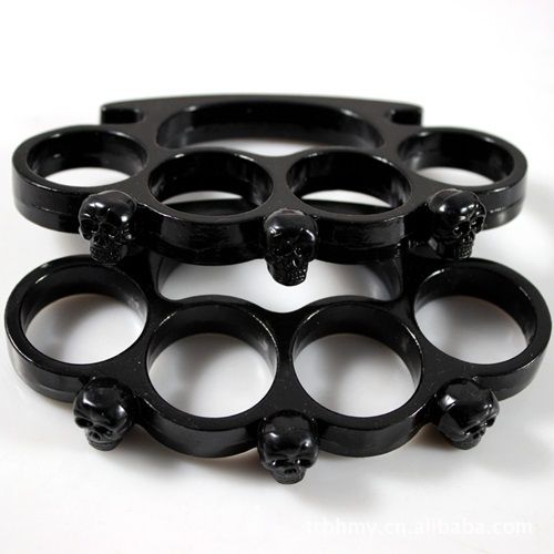 Skull Hand Buckle Tiger Finger Tiger Four Finger Legal Defense Equipment Bracelet Boxing Gloves Four Finger Ring Ring Decoration