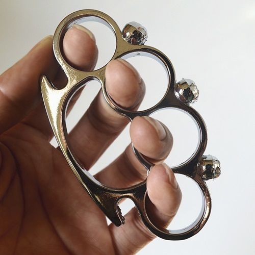 Skull Hand Buckle Tiger Finger Tiger Four Finger Legal Defense Equipment Bracelet Boxing Gloves Four Finger Ring Ring Decoration
