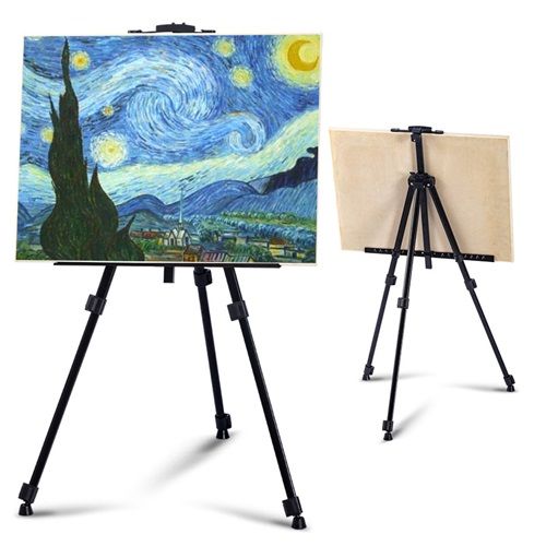 Folding Metal Iron Picture Frame Triangle Easel Black Sketch Art  Easel Sketch Children's Easel Advertising Stand