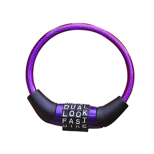 Bicycle Combination Lock Anti-theft Wire Lock Girl Cute Mountain Bike Bike Fixed Four Digit Password Combination Lock Ring Lock 25cm/100CM