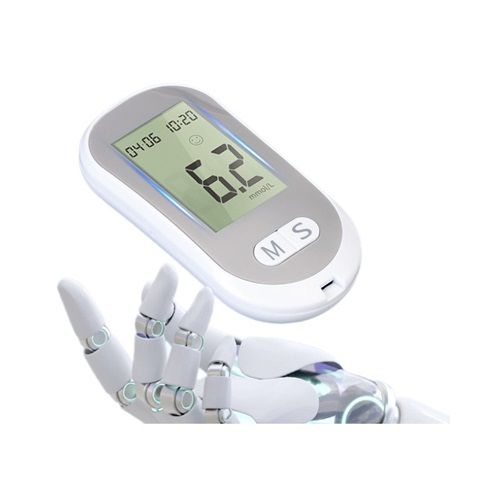 Automatic English Fast Non-adjustable Code Portable Medical High Precision Blood Glucose Meter Host + Test Pen + 50 Test Paper + 50 Blood Collection Needles