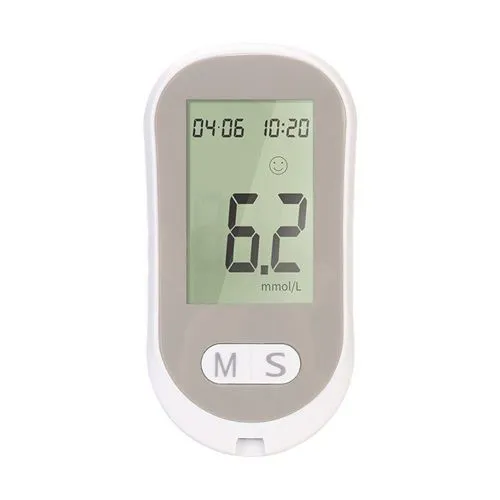 Automatic English Fast Non-adjustable Code Portable Medical High Precision Blood Glucose Meter Host + Test Pen + 50 Test Paper + 50 Blood Collection Needles
