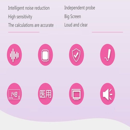 Fetalcardiometer Doppler Pregnancy Monitoring Stethoscope Smart Fetal Heart