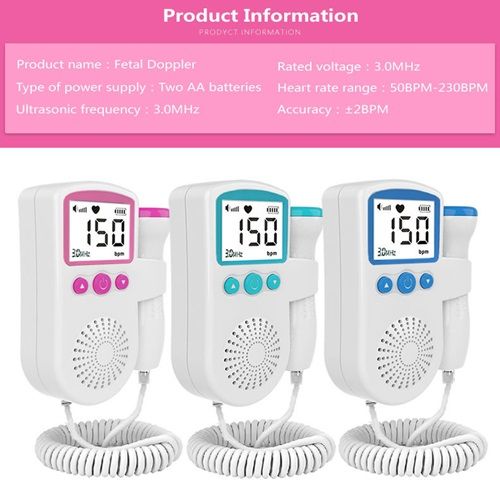 Fetalcardiometer Doppler Pregnancy Monitoring Stethoscope Smart Fetal Heart