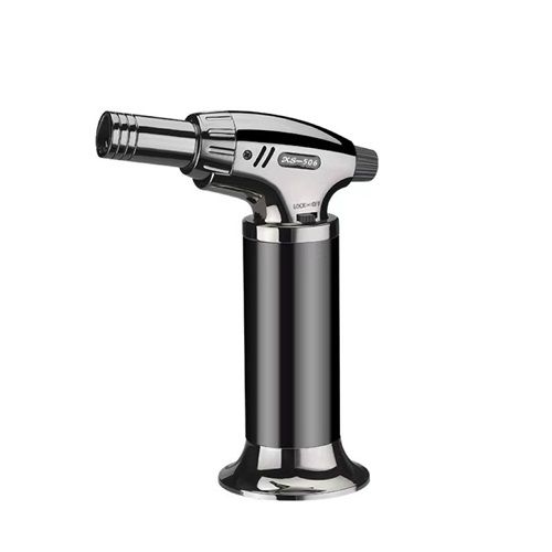 Metal High Temperature Three Flame Direct Spray Gun Large Fire Welding Torch Windproof Lighter Outdoor Barbecue Cigar Lighting Fire
