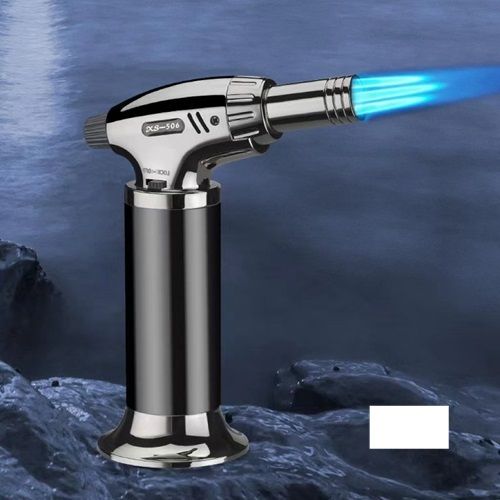 Metal High Temperature Three Flame Direct Spray Gun Large Fire Welding Torch Windproof Lighter Outdoor Barbecue Cigar Lighting Fire