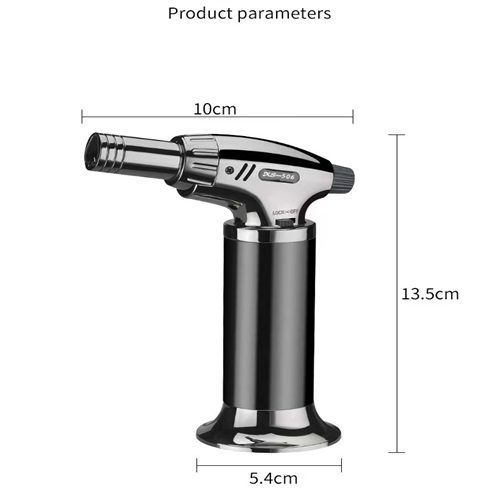 Metal High Temperature Three Flame Direct Spray Gun Large Fire Welding Torch Windproof Lighter Outdoor Barbecue Cigar Lighting Fire