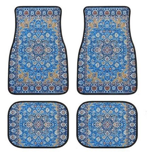 Leopard Print Car Floor Mat Four-piece Set Of Dirt Resistant Floor Mat 33X44+44X68cm [two pieces each]