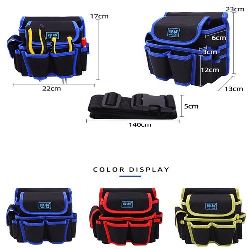 Multi-functional Oxford Cloth Tool Bag, Tool Waist Bag, Electrician's Bag, Canvas