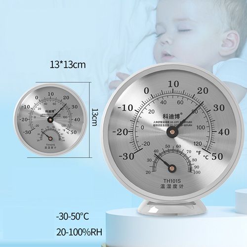 Thermometer, Indoor Household Precision Baby Room, High-Precision Dry And Wet Humidity Meter, Pharmacy Noise-free, Battery-free, German Technology