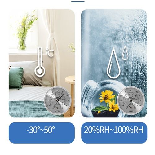 Thermometer, Indoor Household Precision Baby Room, High-Precision Dry And Wet Humidity Meter, Pharmacy Noise-free, Battery-free, German Technology