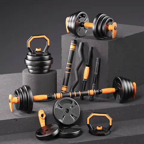 Adjustable Dumbbells 40kg Weight With Kettlebell And Barbell