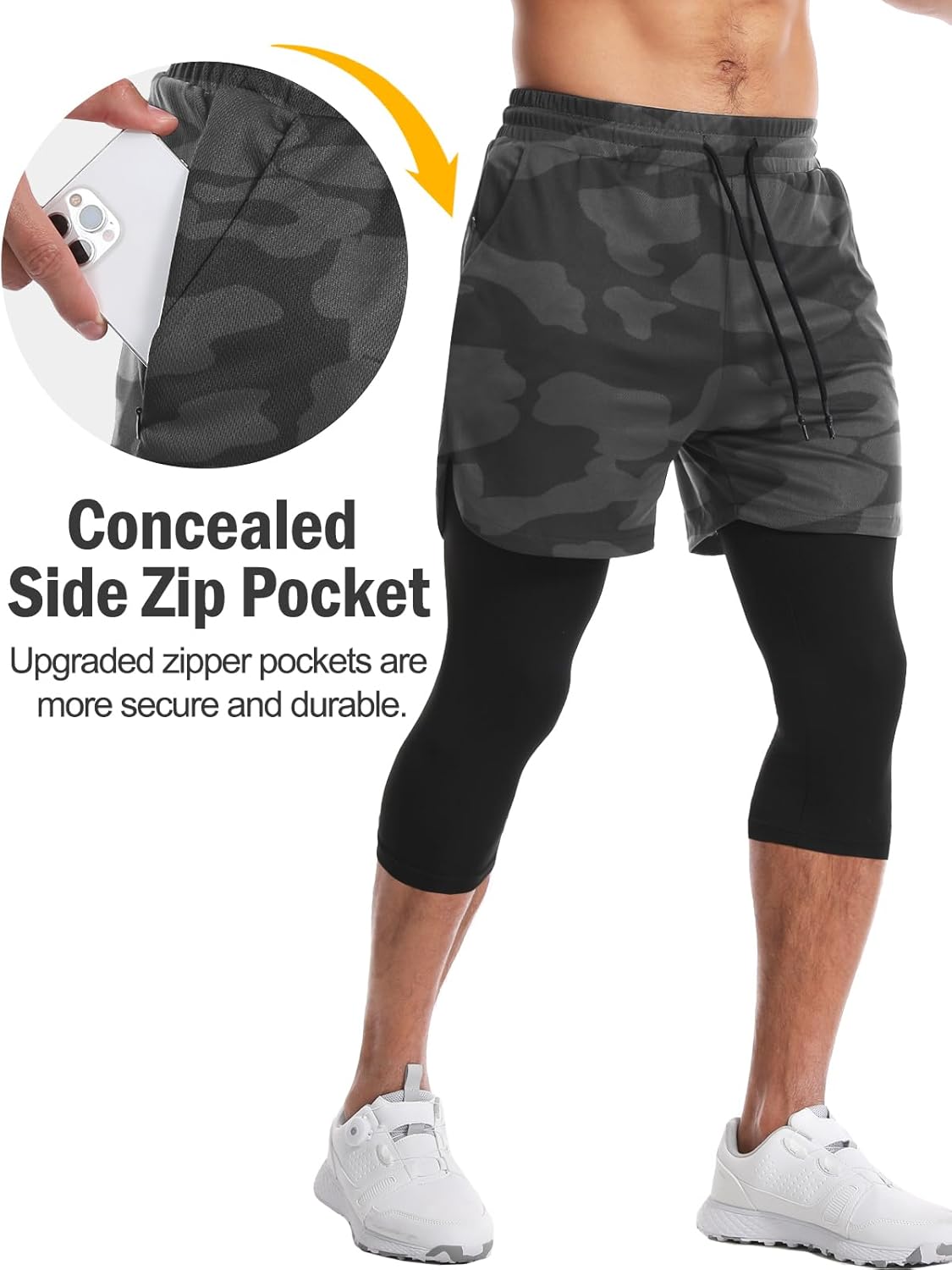 Gym Short With Leggings