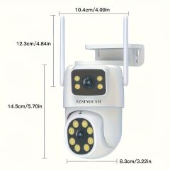Cam With Color Night Vision Wireless 1080p HD Indoor/Outdoor Video Camera 2-Way Audio Wireless Security Camera Pan/Tilt/Zoom Wi-Fi Smart Home Security Camera With Motion Tracking For Baby & Pet