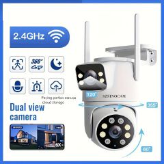 Cam With Color Night Vision Wireless 1080p HD Indoor/Outdoor Video Camera 2-Way Audio Wireless Security Camera Pan/Tilt/Zoom Wi-Fi Smart Home Security Camera With Motion Tracking For Baby & Pet