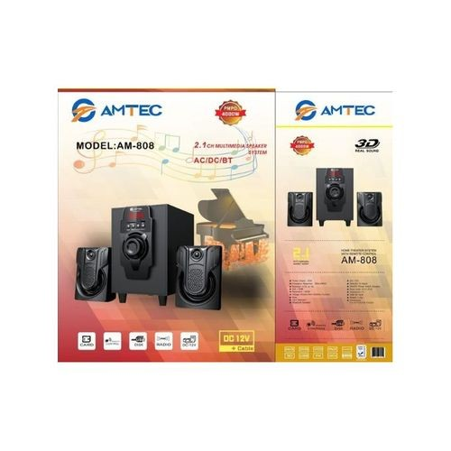 Amtec Sub Woofer Sound System -BT/USB/FM- AM-808,SD CARD,REMOTE CONTROL,USB,PMPO4000WATTS,AC/DC POWEERED DC12V . GOOD QUALITY SOUND WITH 100% VOLUME CONTROL AND PLAYBACK.ENJOY FREE DELIVERY TODAY....
