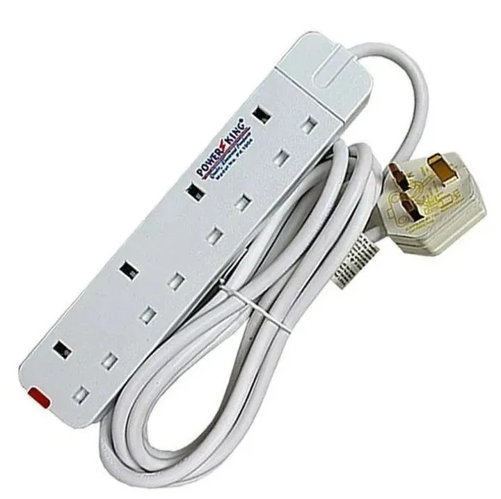 EXTENSION ; 4 WAY EXTENSION WHITE WITH A 3M LONG CABLE WHICH CAN WITHHOLD ALL HOME APPLIANCES White.Buy Today and Get a Free delivery to your Locality