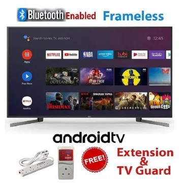 Amtec 32 inches, frameless Smart television with free to air channels + Free Tv guard & 4 WAY EXTENSION|Buy today From Kilimall and get a free delivery to your doorstep.